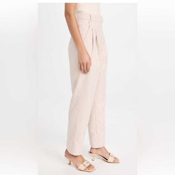 Pixie Market Jaimie pleated pants in color called SAND. - Picture 1 of 16
